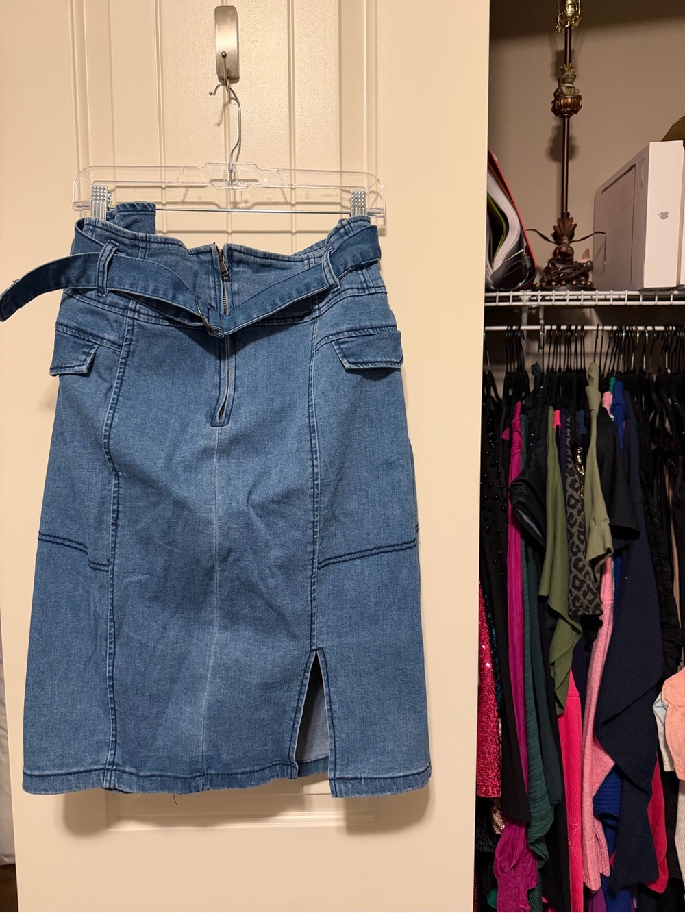 BNWT Ashley Stewart Women’s Plus Size Denim Pencil Skirt- Size 24W